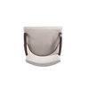 Manhattan Comfort Shubert Faux Leather and Velvet Dining Armchair in Light Grey DC055AR-LG
